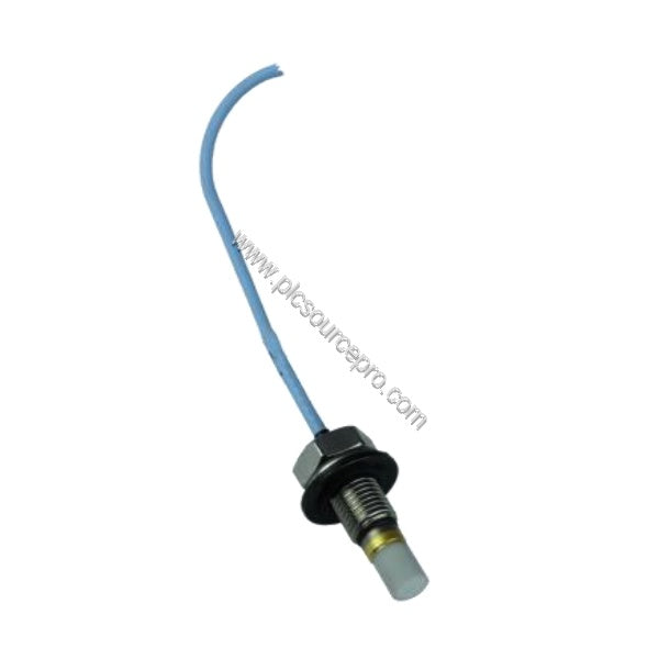 Figure 1: Bently Nevada 146054-08-90-00-05 3300 Ceramic Capped Proximity Probe showing its stainless steel case and ceramic t
