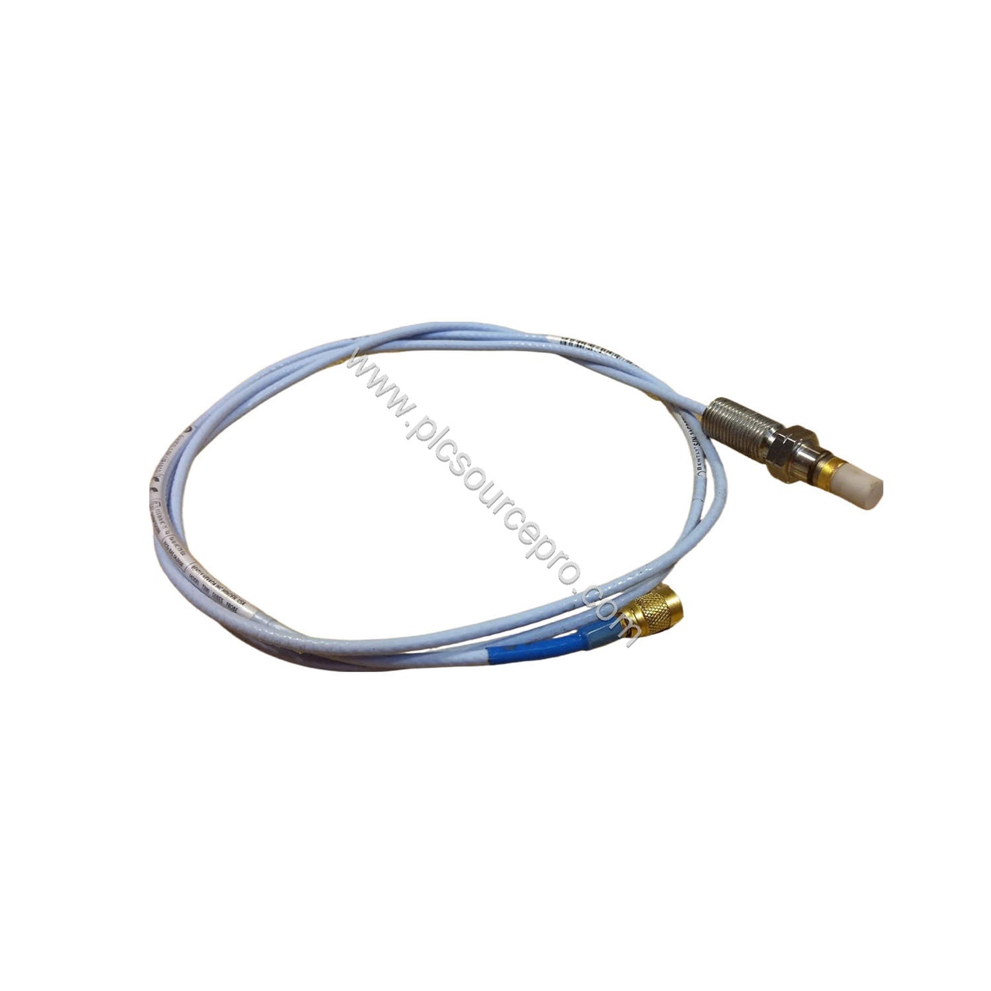 Figure 1: Bently Nevada 146055-10-02-00 3300 Ceramic Capped Reverse Mount Probe with 1.0-meter cable and miniature ClickLoc c