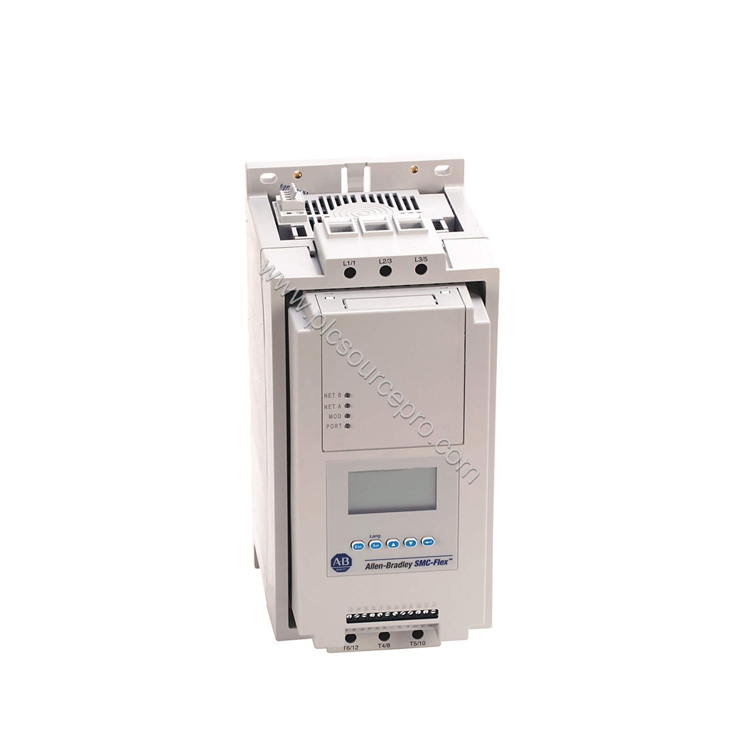 Figure 1: Front view of the Allen-Bradley 150-F108FBD-3-6P-HC3 Smart Motor Controller showing its rugged NEMA 4/12 enclosure 