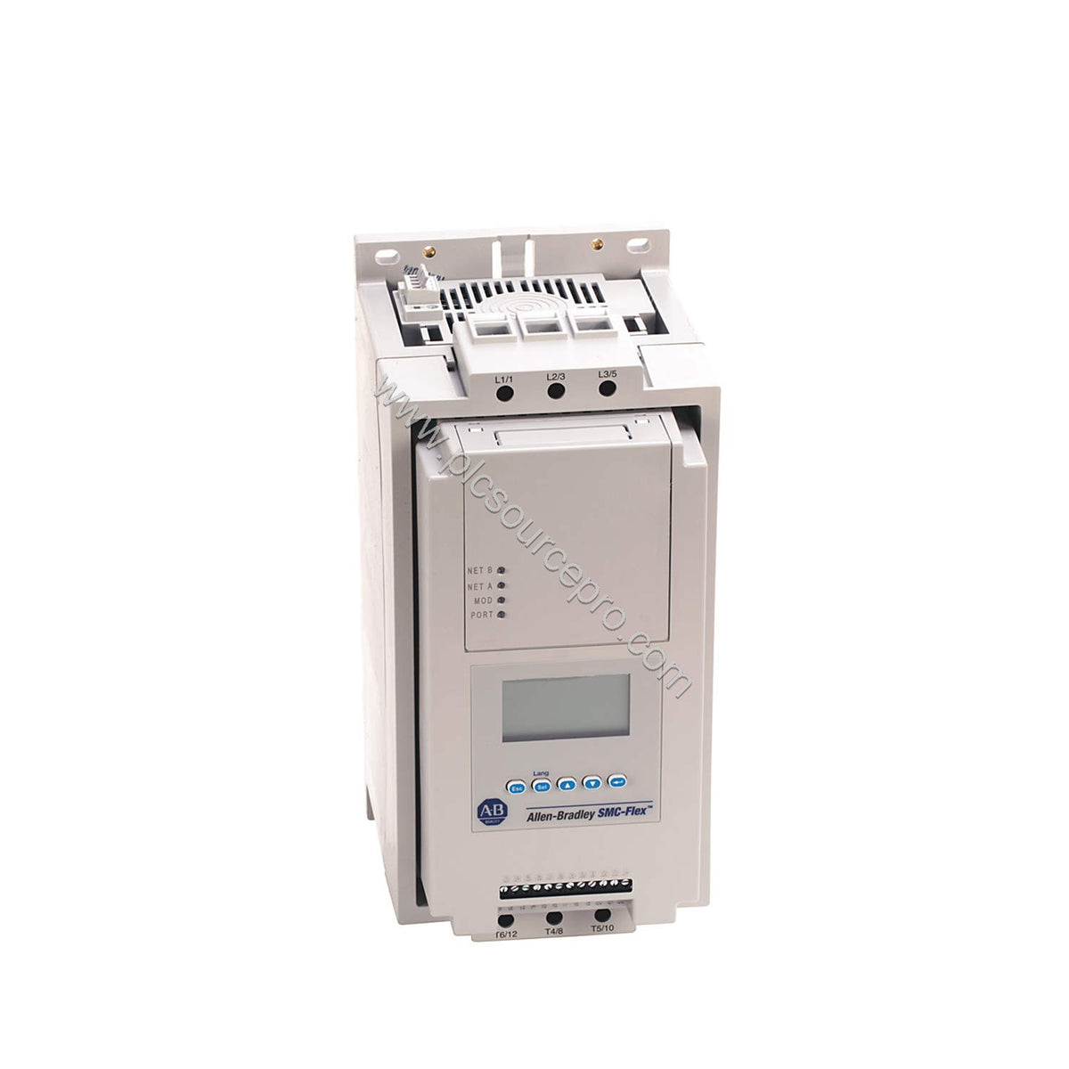 Figure 1: Front view of the Allen-Bradley 150-F108FBD-3-6P-HC3 Smart Motor Controller showing its rugged NEMA 4/12 enclosure 