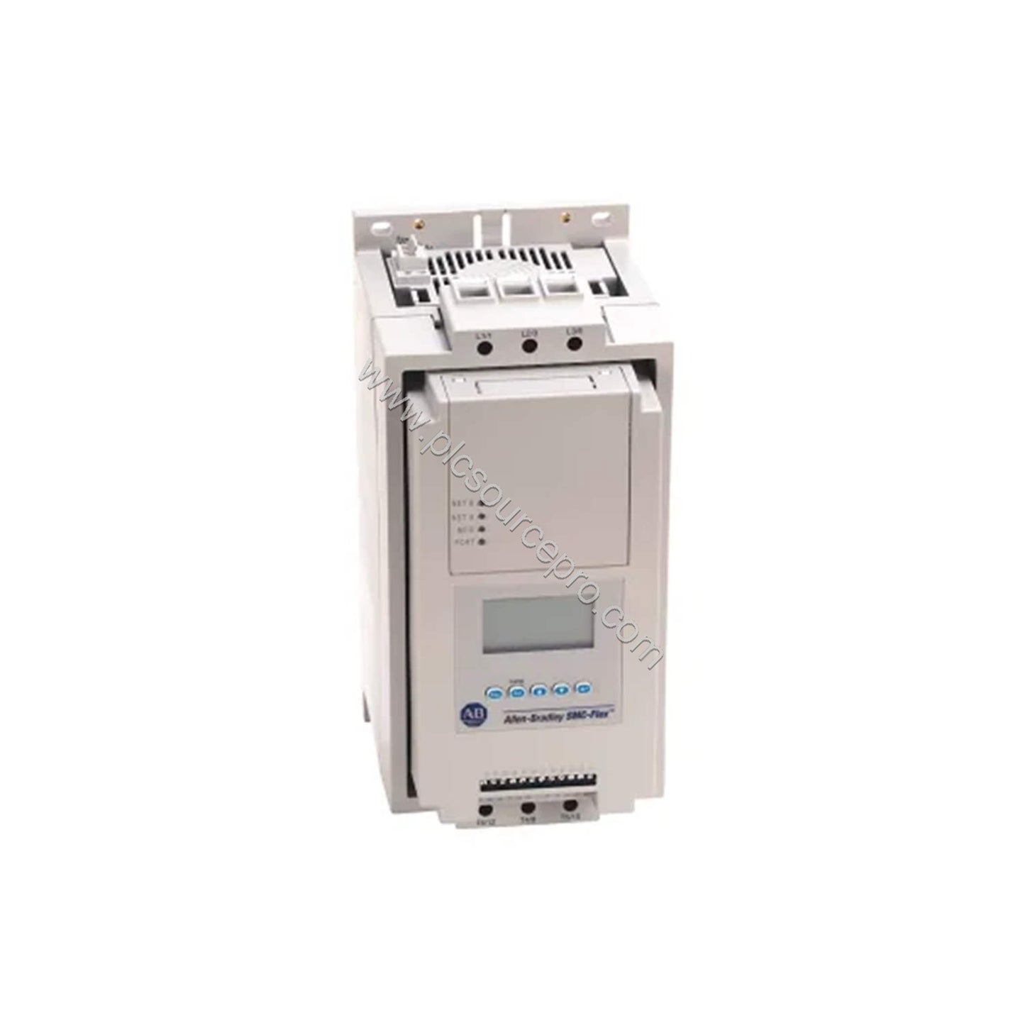 Figure 1: Front view of the Allen-Bradley 150-F970NBED SMC Flex Smart Motor Controller showing its large industrial enclosure