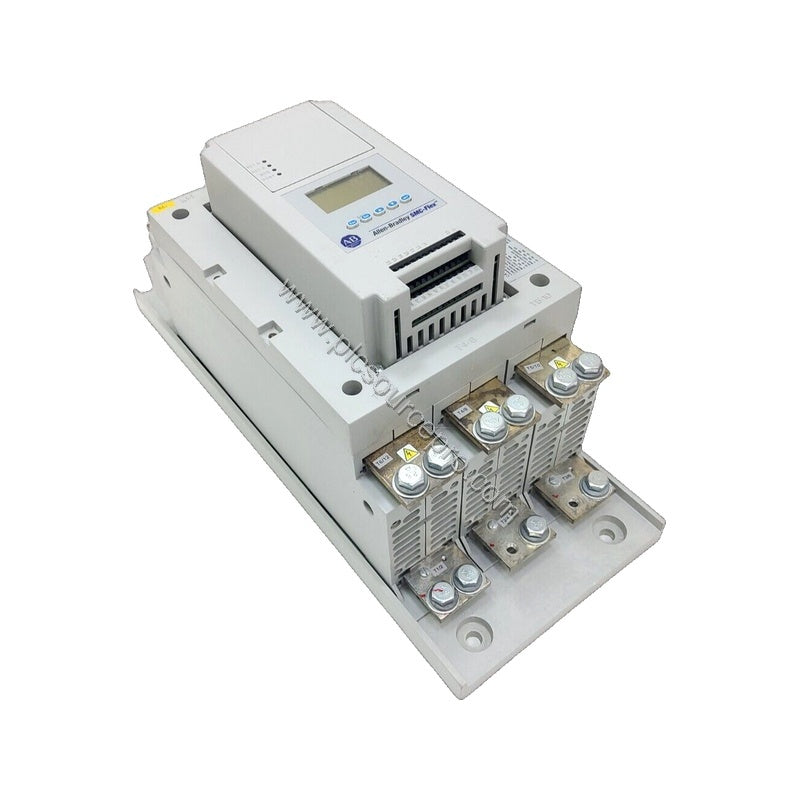 Figure 1: Front view of the Allen-Bradley 150-F201FAD SMC-Flex solid state controller showing its rugged IP65 enclosure and k