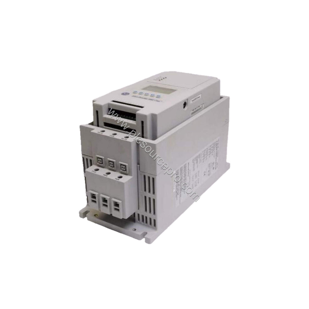 Figure 1: Front view of the Allen-Bradley 150-F201NBRB SMC Flex Smart Motor Controller showing its industrial enclosure and d