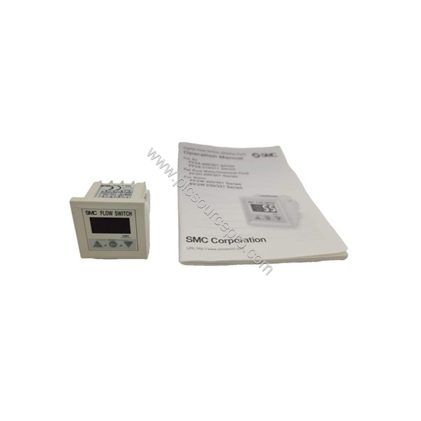 Figure 1: Front view of the Allen-Bradley 150-F780JBE SMC-Flex solid state controller showing its IP54 enclosure and LCD disp