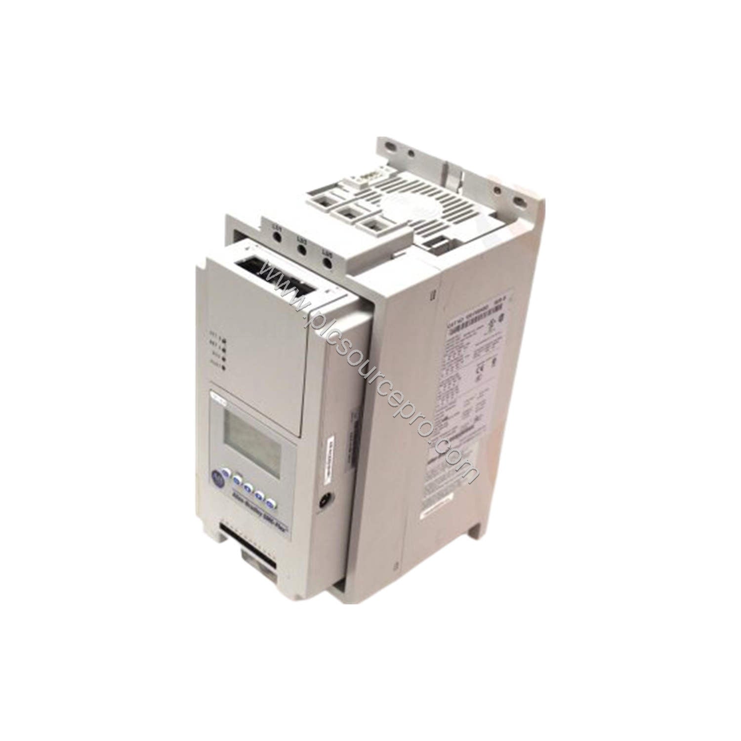 Figure 1: Front view of the Allen-Bradley 150-F85NBRB industrial automation module showing its open-frame construction and cl