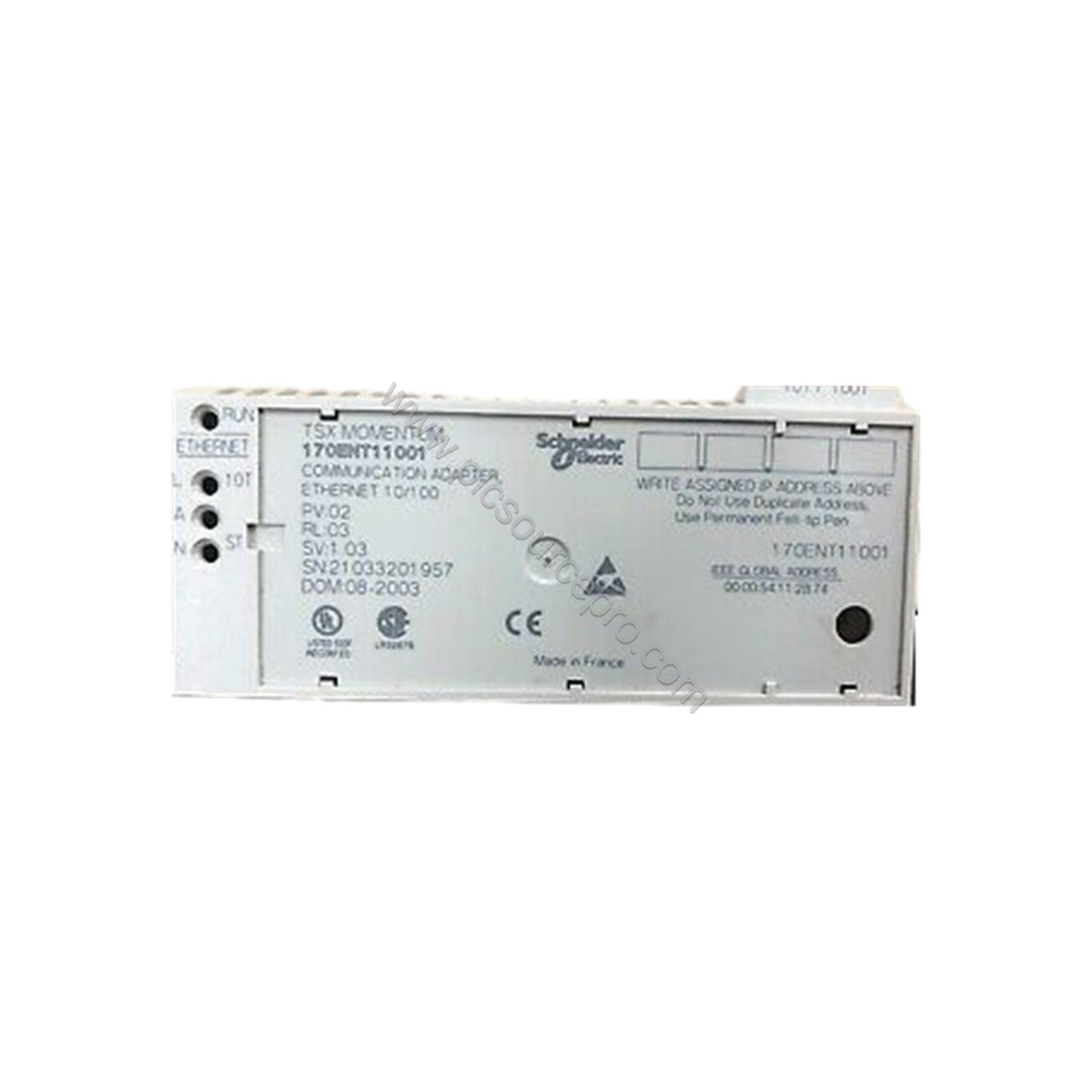 Schneider 170ENT11001 Modicon Momentum Communication Adapter