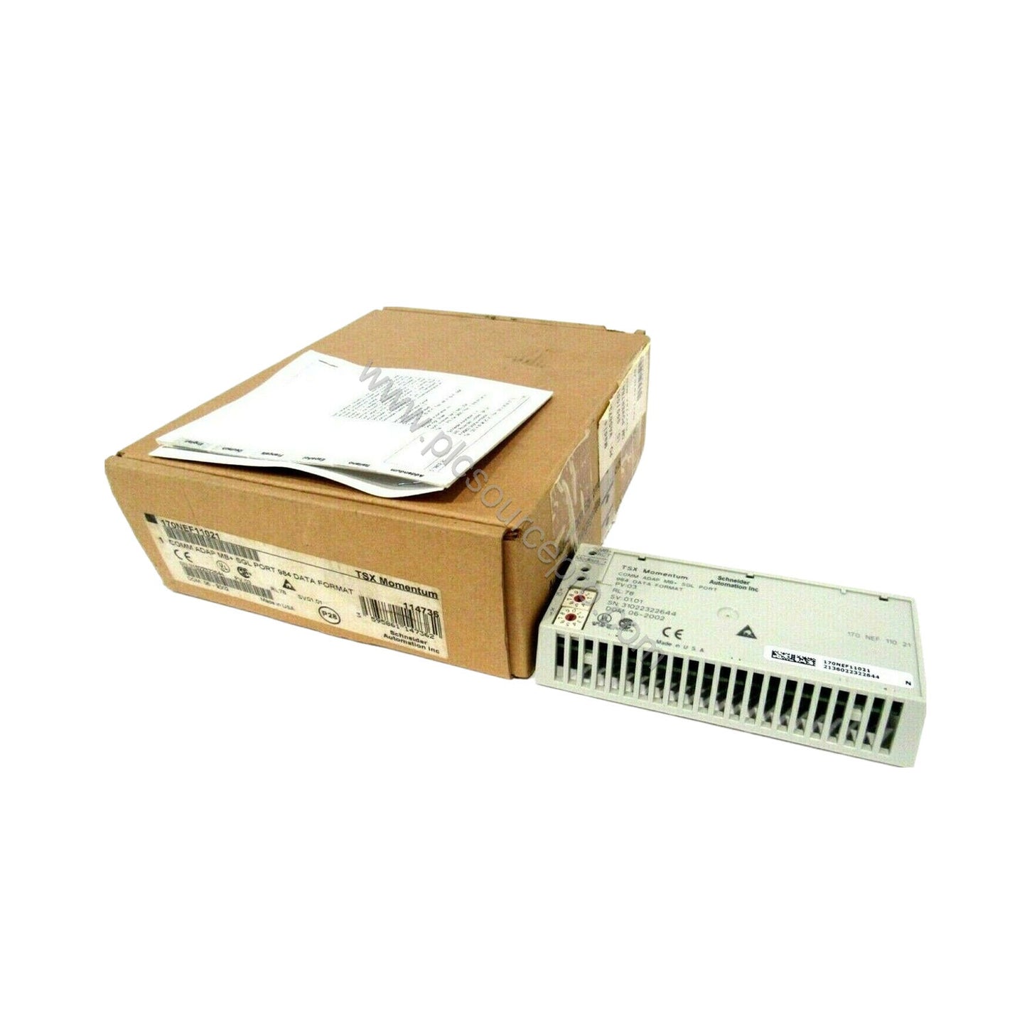 Schneider 170NEF11021 Modicon Momentum Modbus Plus DIN Rail Mount Module