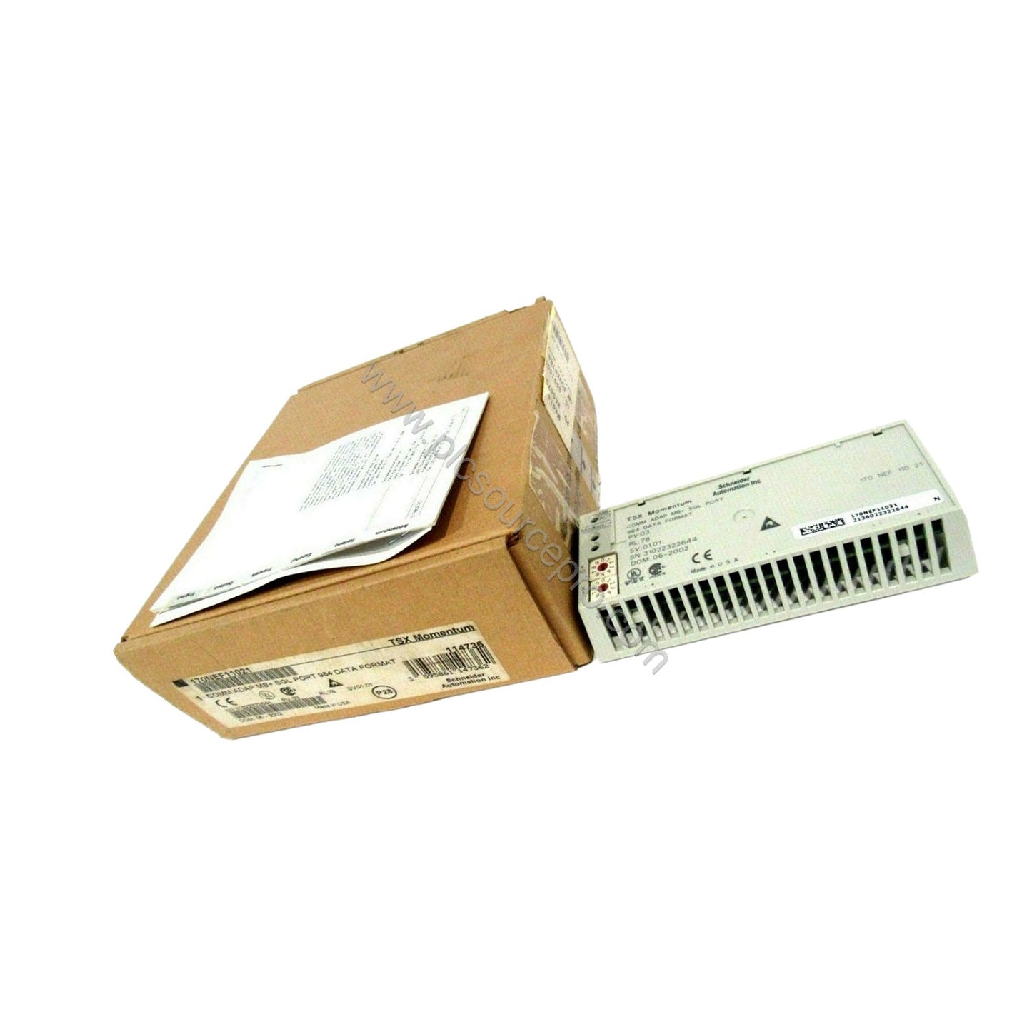Schneider 170NEF11021 Modicon Momentum Modbus Plus DIN Rail Mount Module