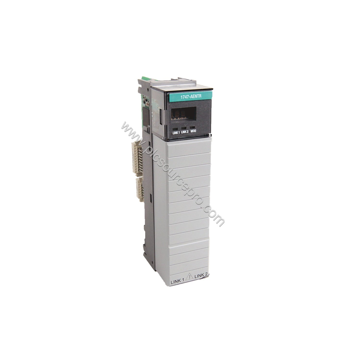 Figure 1: Front view of the Allen-Bradley 1747-L553 SLC 5/05 processor showing its compact industrial enclosure and status LE
