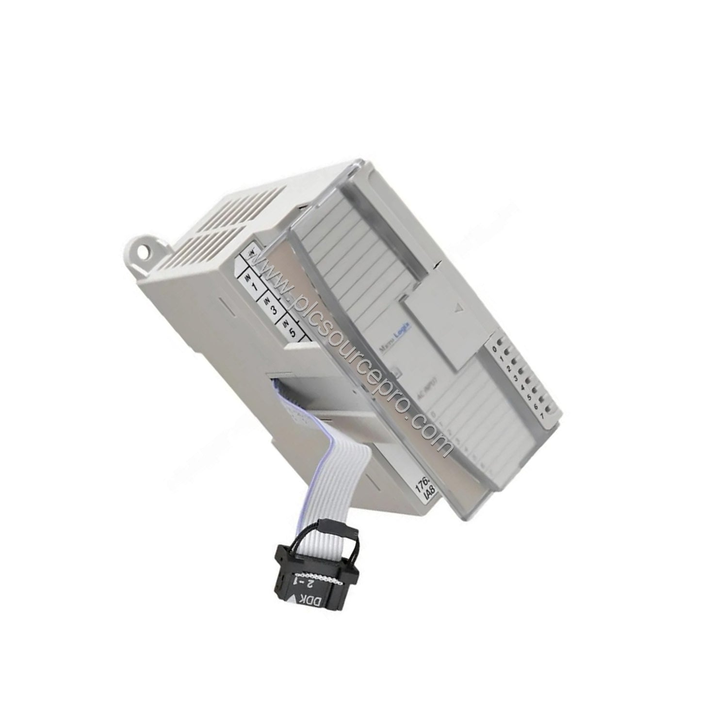 Figure 2: Close-up of the Allen-Bradley 1762-IQ32T Industrial Automation Module terminal blocks, illustrating the 32 input po