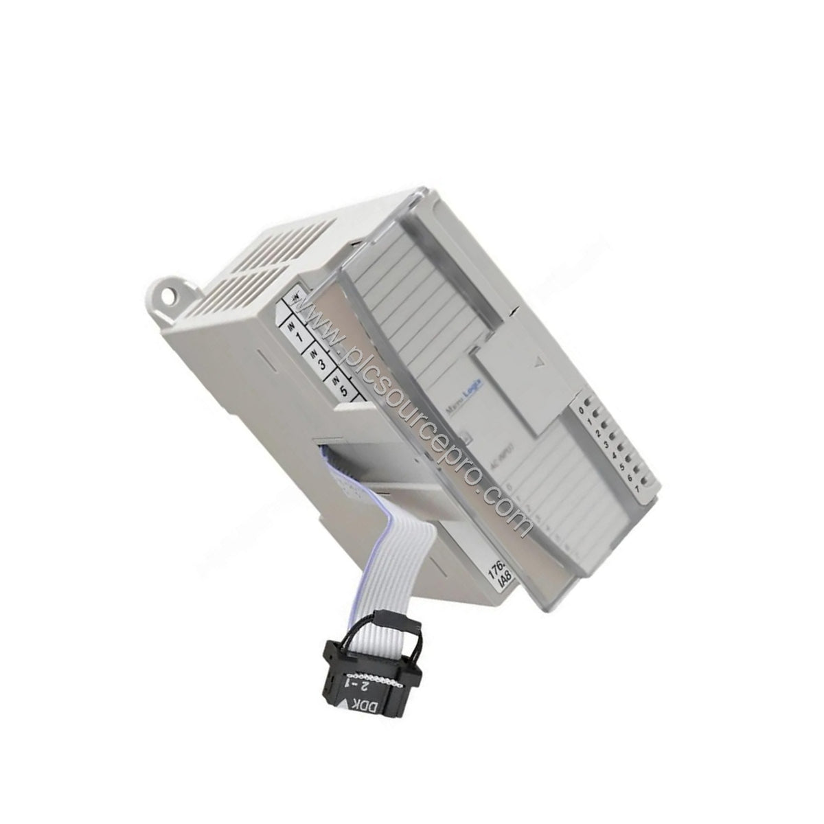 Figure 2: Close-up of the Allen-Bradley 1762-IT4 module highlighting its four input channels and CJC sensor for precise tempe