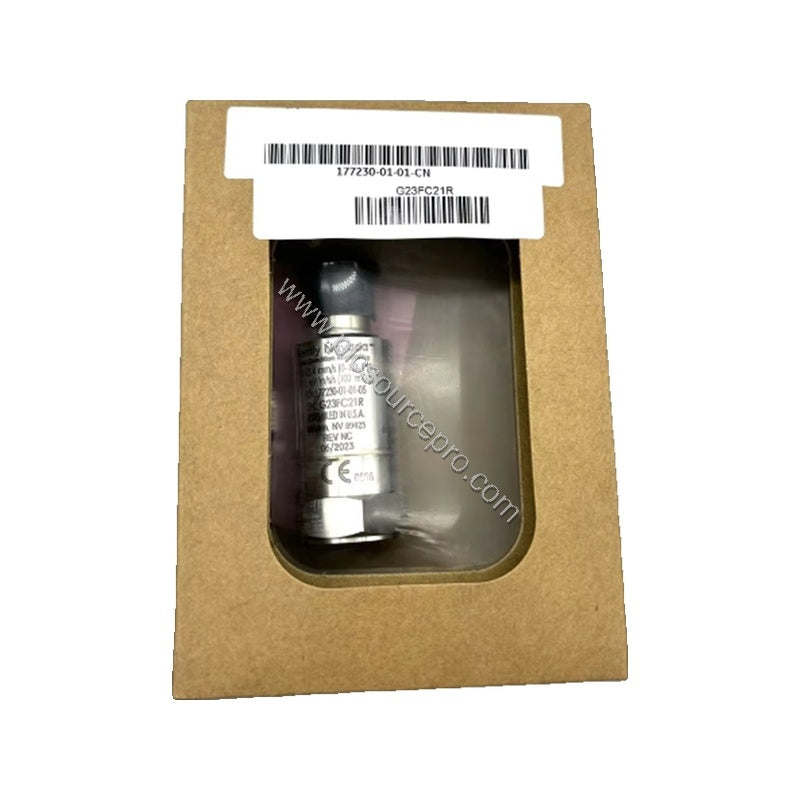 Figure 2: Close-up of the Bently Nevada 177230-02-01-CN industrial automation module highlights the 1/4-28 UNF mounting hole 