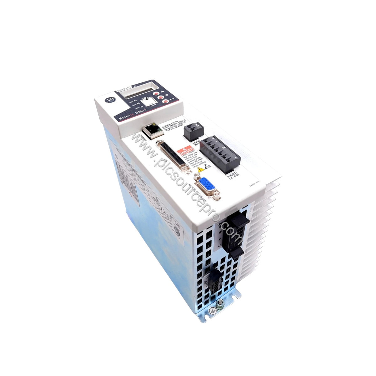 Figure 1: Front view of the Allen-Bradley 2097-V34PR6 Kinetix 300 servo drive showing its compact industrial enclosure and fr