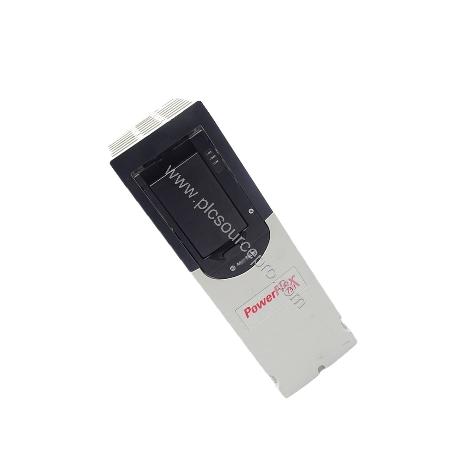 Figure 2: Close-up of the Allen-Bradley 20F11ND022AA0NNNNN drive highlighting the input terminals and internal brake transist