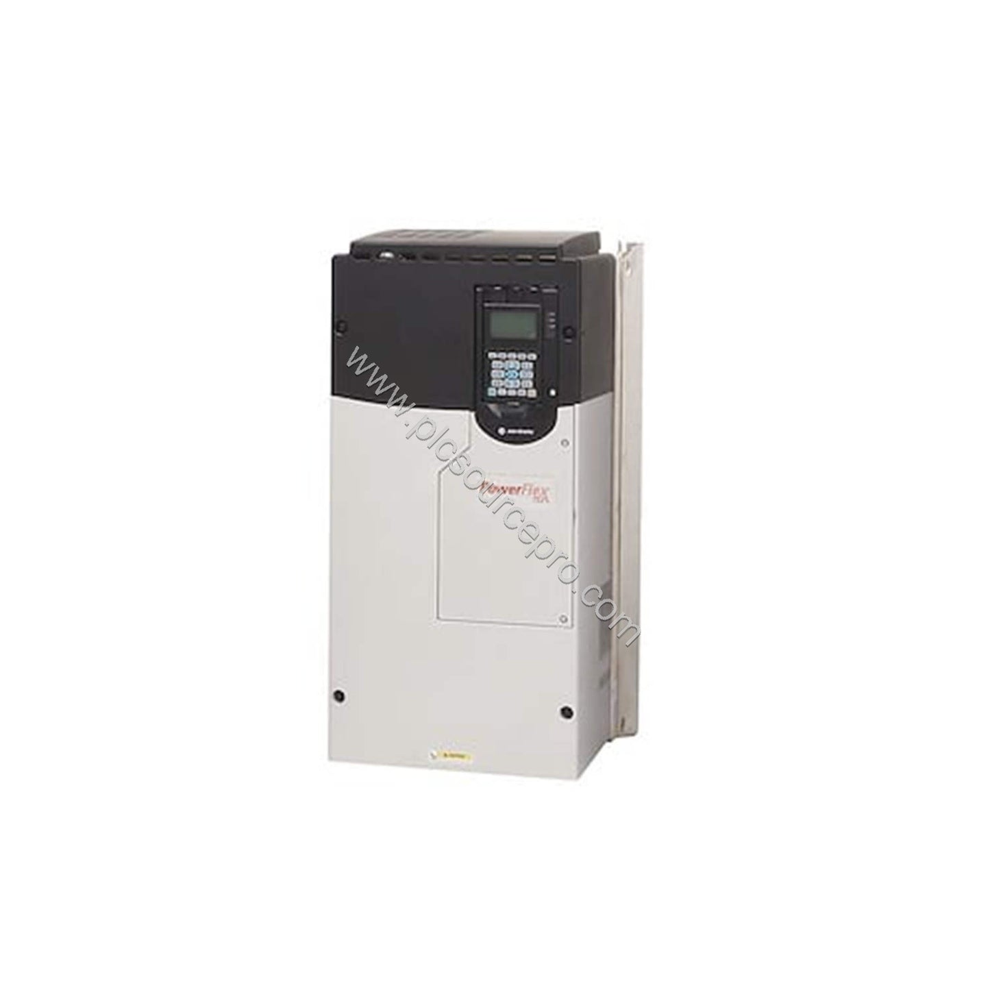 Figure 2: Close-up of the Allen-Bradley 20F1ANC302JN0NNNNN AC Drive highlighting the three-phase power terminals and air-cool