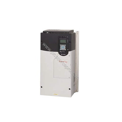Figure 1: Front view of the Allen-Bradley 20F1AND125AN0NNNNN PowerFlex 753 drive showing its open enclosure and cooling fan g