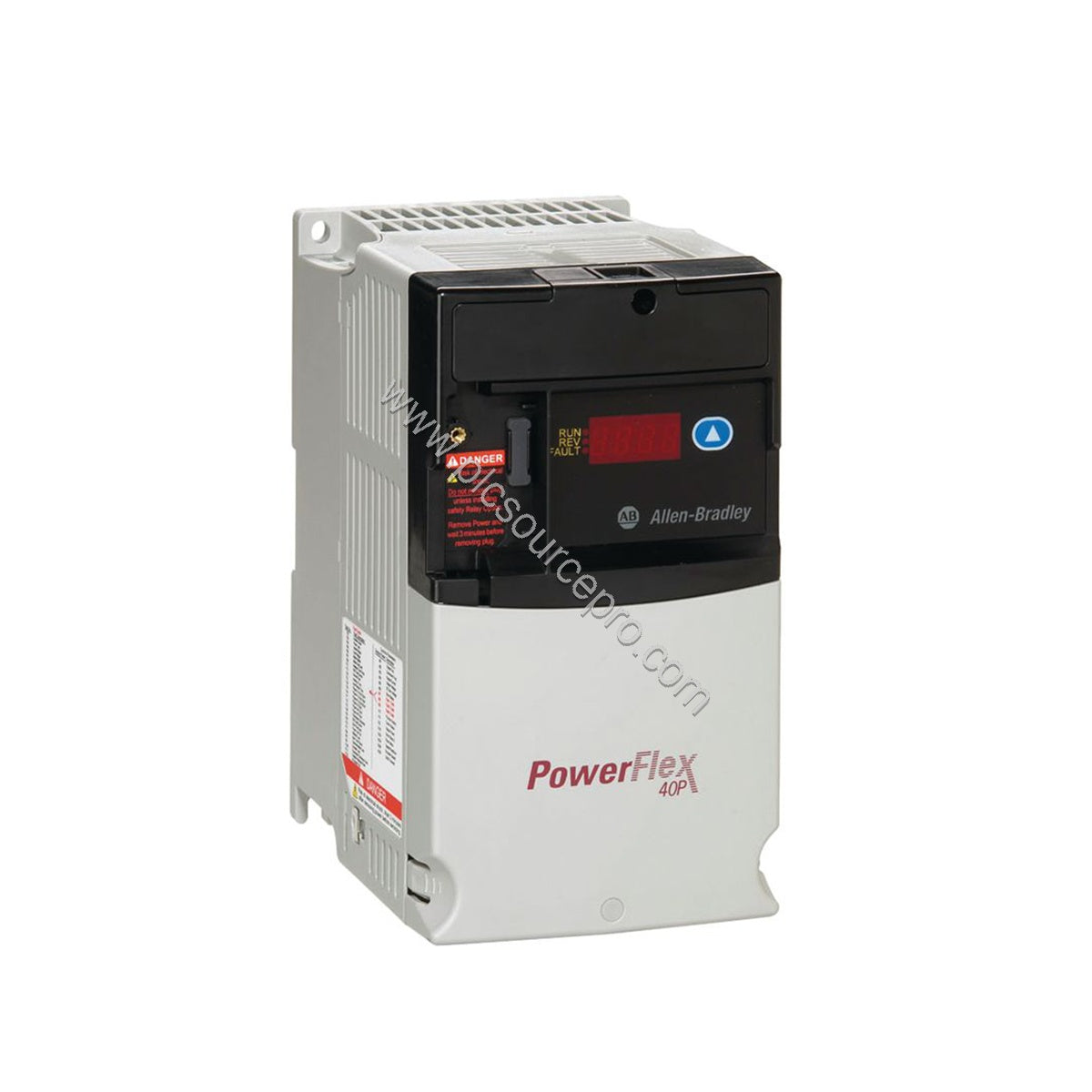 Figure 1: Front view of the Allen-Bradley 22D-D010F104 Industrial Automation Module with compact IP20 enclosure and HMI displ