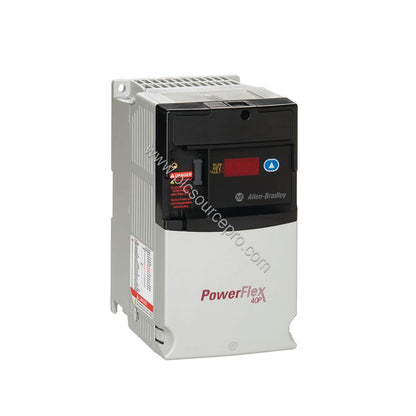 Figure 1: Front view of the Allen-Bradley 22D-D010F104 Industrial Automation Module with compact IP20 enclosure and HMI displ