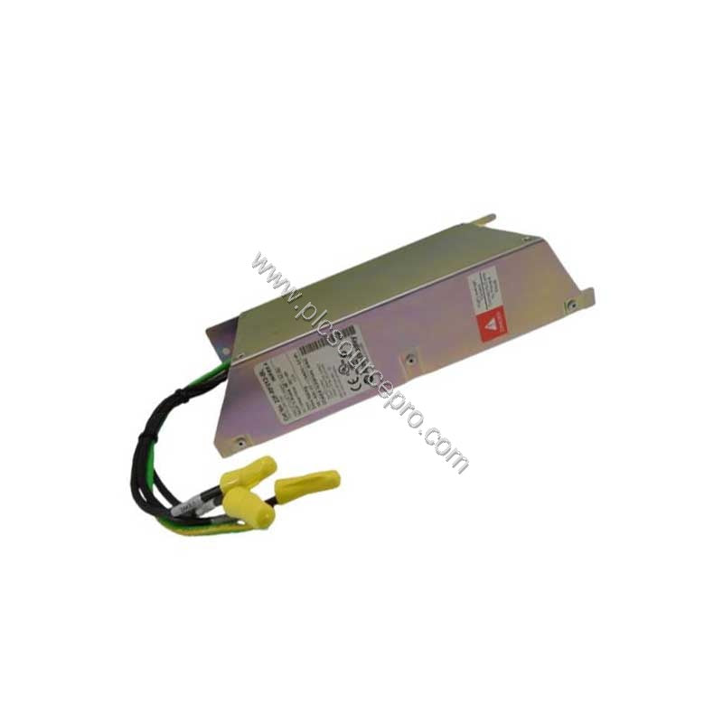 Figure 2: The Allen-Bradley 22F-RF021-BS EMC filter kit appears with the drive mounting bracket, illustrating its intended in