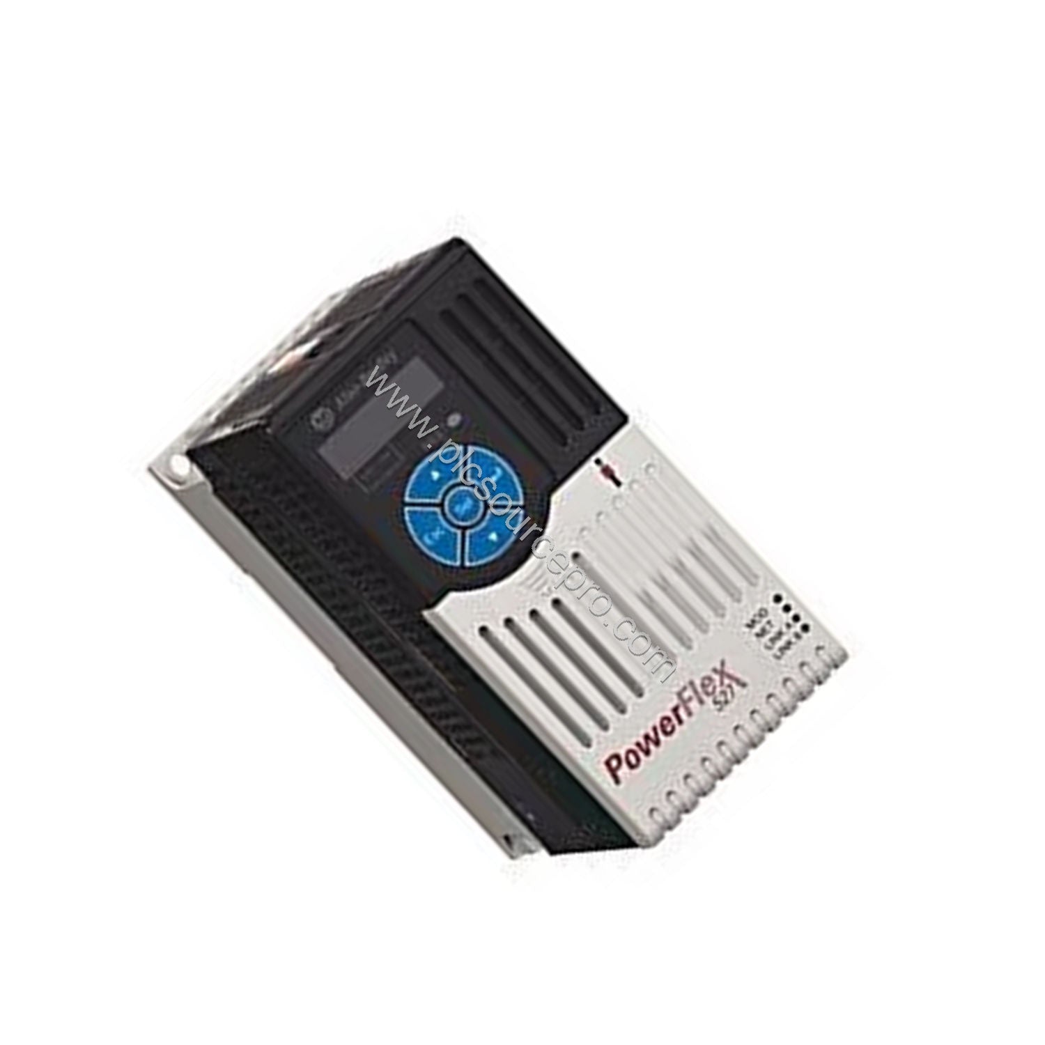 Figure 2: Side view of the Allen-Bradley 25C-D043N114 industrial automation module highlighting the dual-port EtherNet/IP com