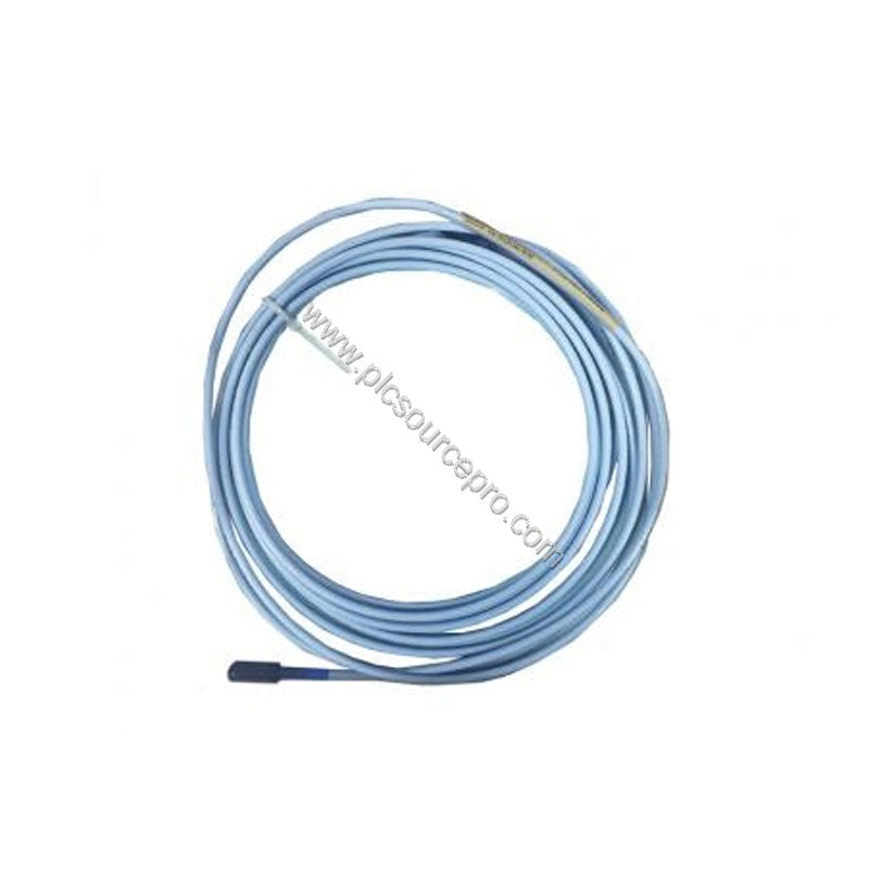 Figure 1: Front view of the Bently Nevada 330191-00-40-90-00 Industrial Automation Module showing the probe tip and cable con