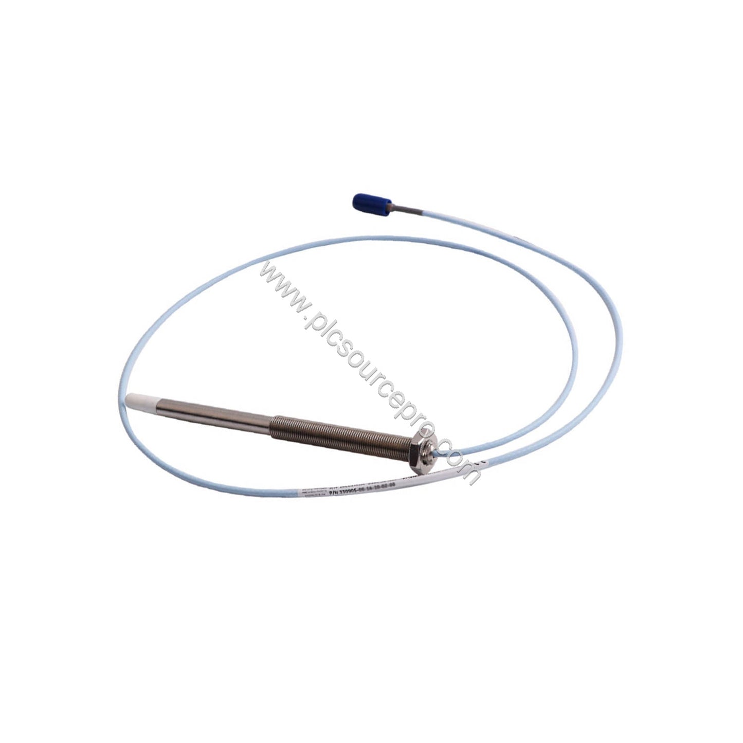 Figure 2: The Bently Nevada 330905-00-03-10-01-CN with its 1.0 meter cable and miniature coaxial ClickLoc connector, ready fo