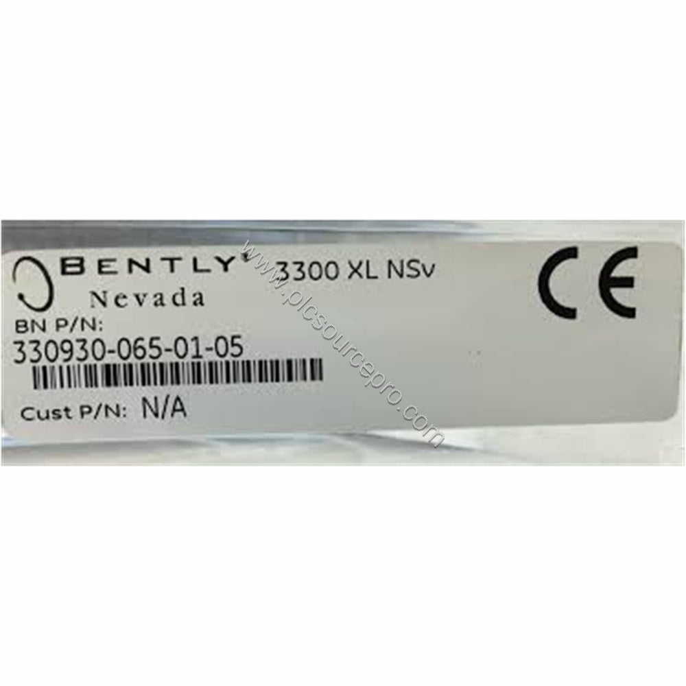 Figure 1: The Bently Nevada 330930-060-00-00 extension cable with gold-plated connectors and black FEP insulation, ready for 