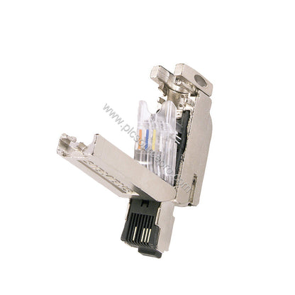 Figure 2: Side view of the Siemens 6GK1901-1BB10-2AB0 IE FC RJ45 Plug 180 with the 180-degree cable outlet and strain relief,