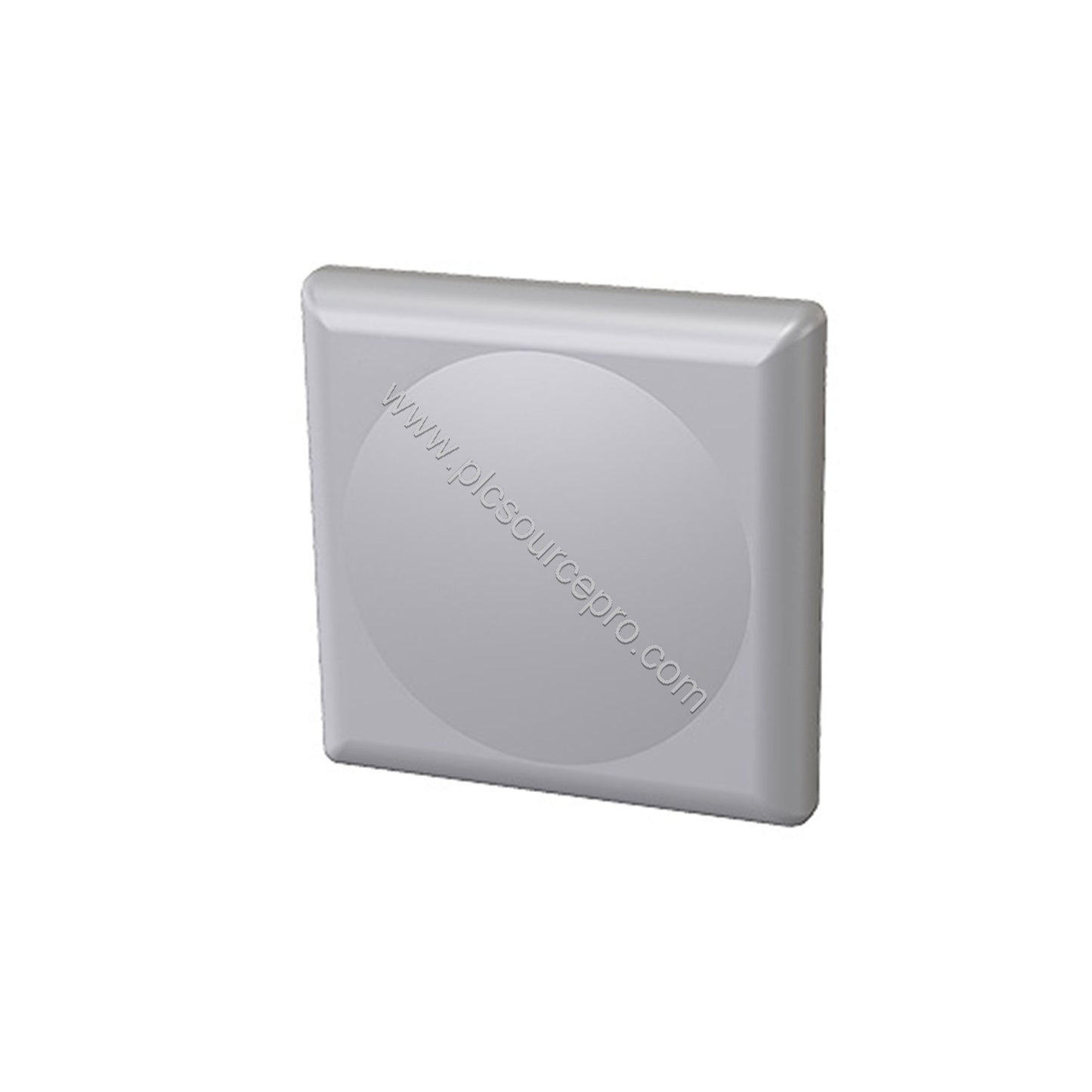 Figure 1: Front view of the Siemens 6GK5793-8DJ00-0AA0 IWLAN antenna showing its compact white enclosure and two N-type conne