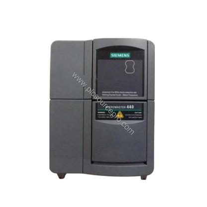 Figure 1: Front view of the Siemens 6SE6440-2UD41-1FB1 MICROMASTER 440 Drive Module showing its compact industrial enclosure 