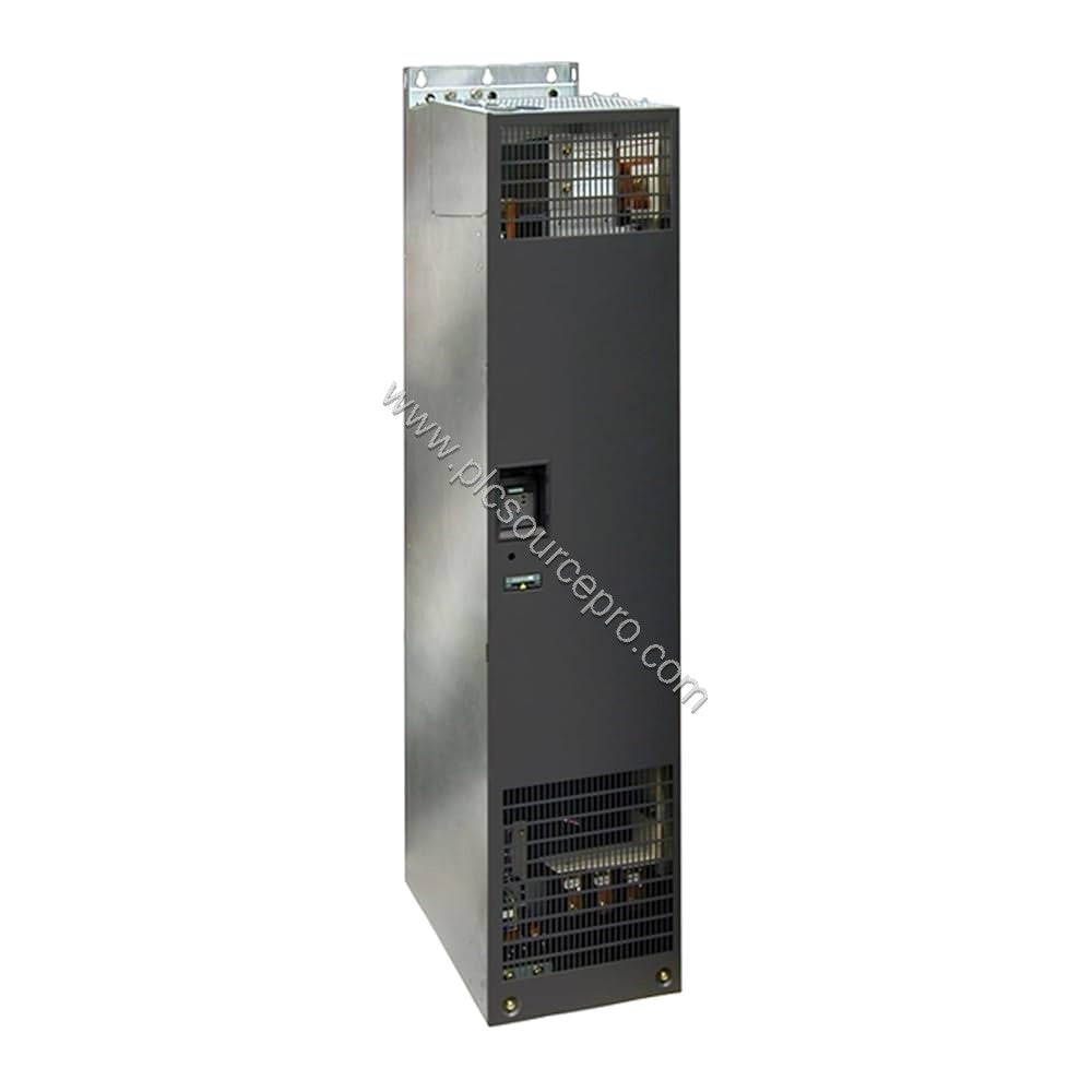 Figure 1: Front view of the Siemens 6SE6440-2UD42-0GA1 MICROMASTER 440 drive showing its enclosure with cooling fan grille an