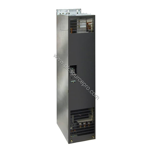 Figure 1: Front view of the Siemens 6SE6440-2UD42-0GA1 MICROMASTER 440 drive showing its enclosure with cooling fan grille an