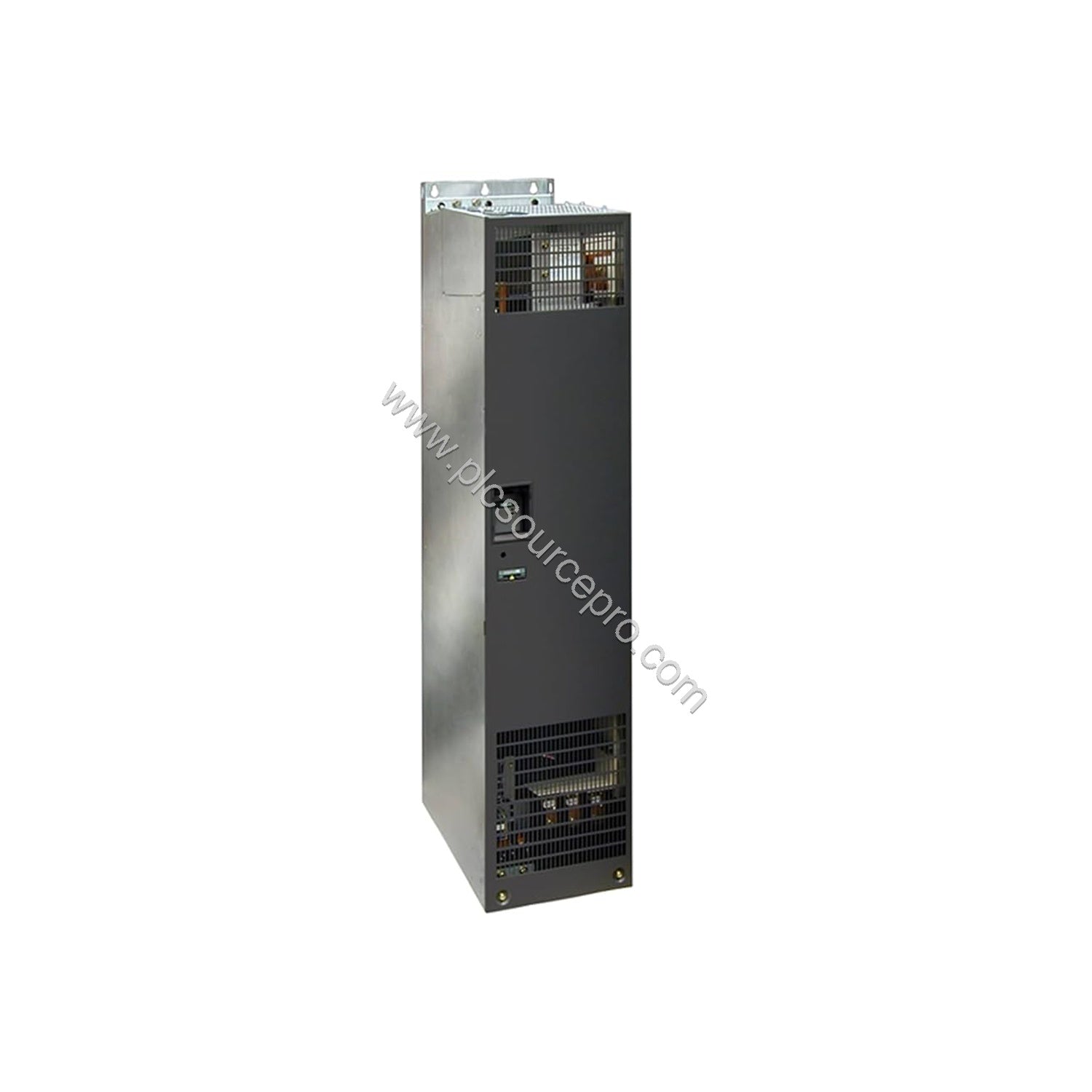 Figure 2: Side view of the Siemens 6SE6440-2UD42-0GA1 illustrating the dimensions and IP20 protective housing for industrial 