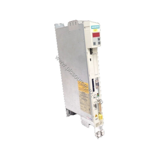 Figure 1: Front view of the Siemens 6SE7012-0TP70-Z SIMOVERT MASTERDRIVES frequency converter showing its compact metal enclo