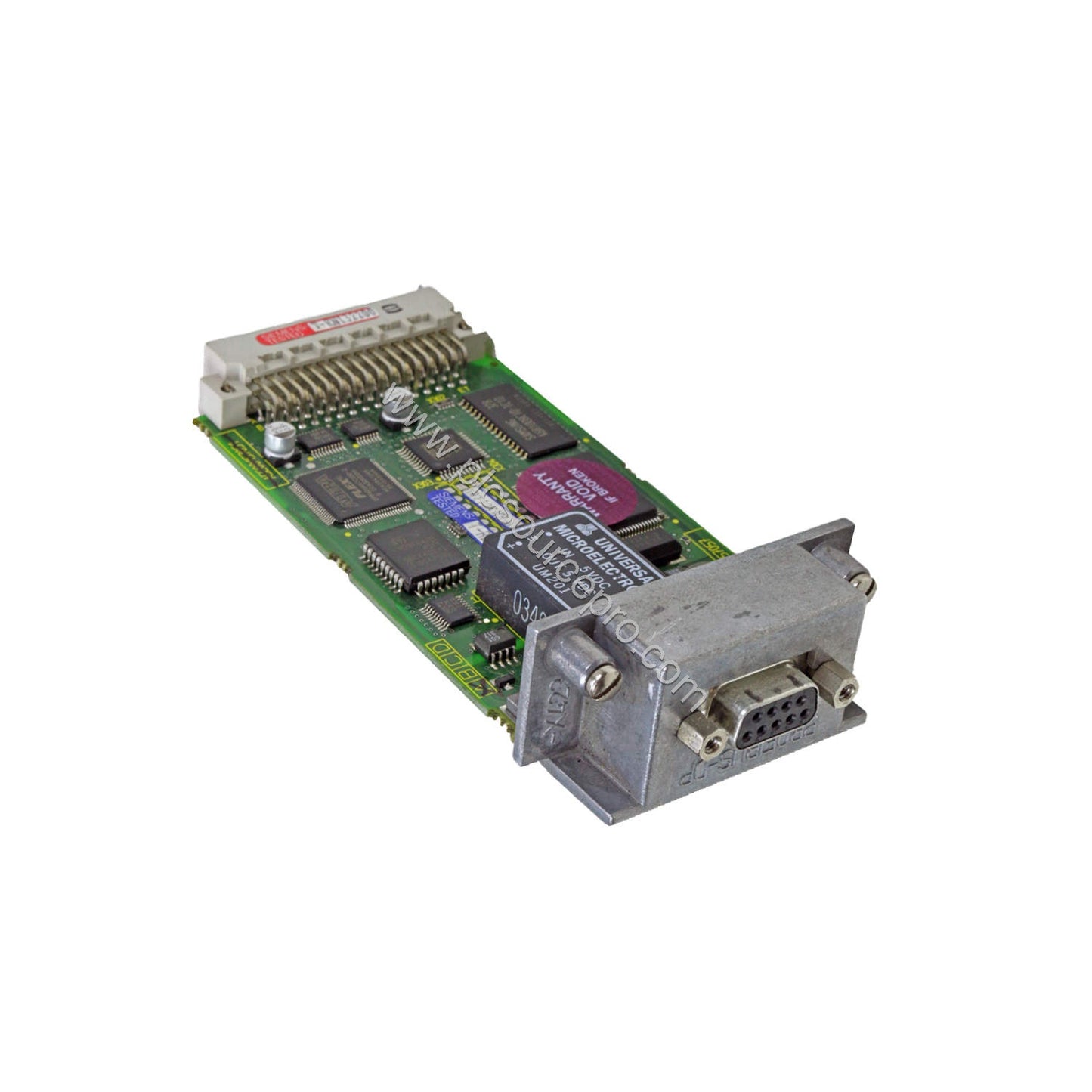 Figure 2: The Siemens 6SN1114-0NB01-0AA0 module displayed with its PROFIBUS DP interface and mounting brackets, illustrating 