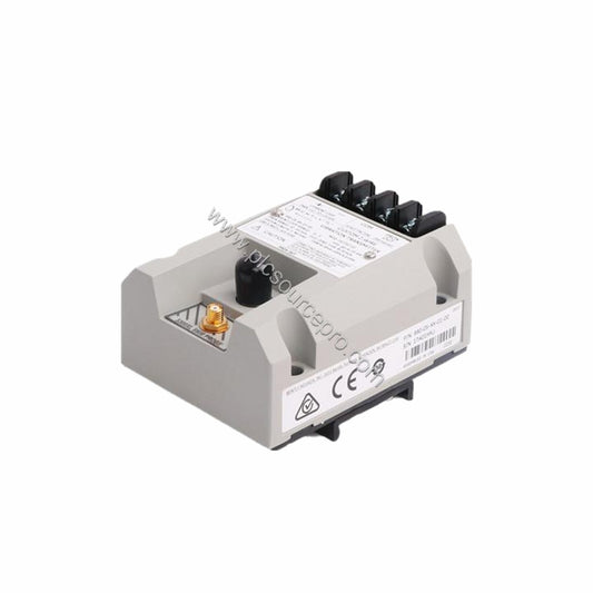 Figure 1: Front view of the Bently Nevada 990-05-70-03-01 Vibration Transmitter Module showing its compact industrial housing