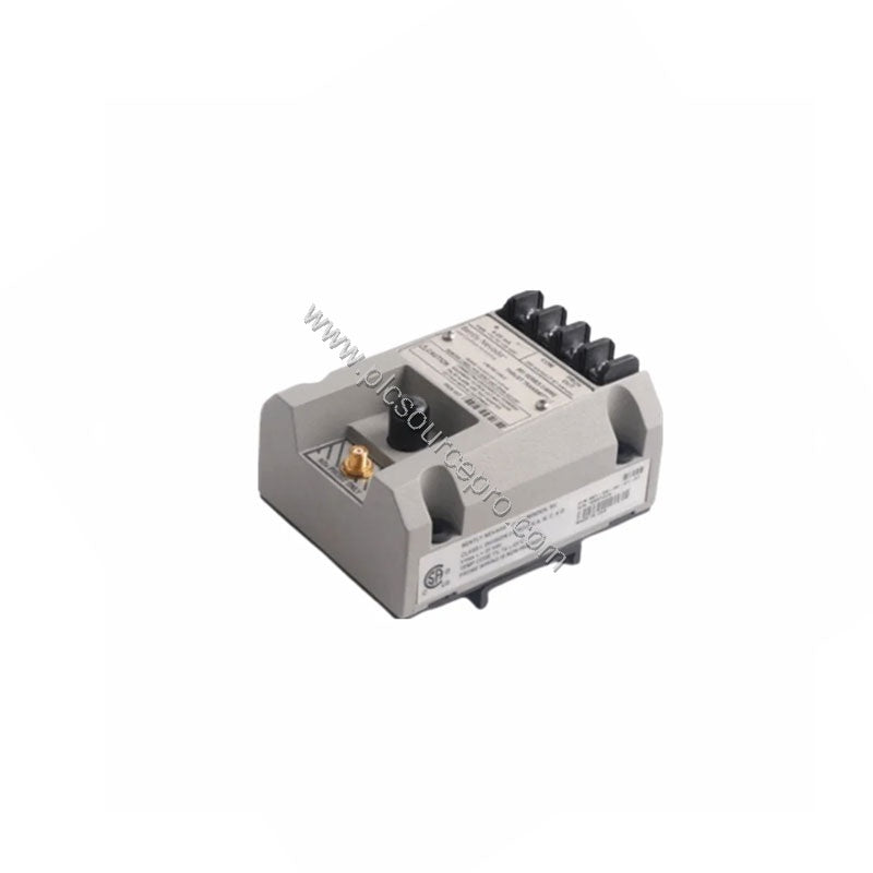 Figure 2: Side view of the Bently Nevada 990-08-70-02-00 transmitter highlighting mounting bulkhead screws and cable entry po