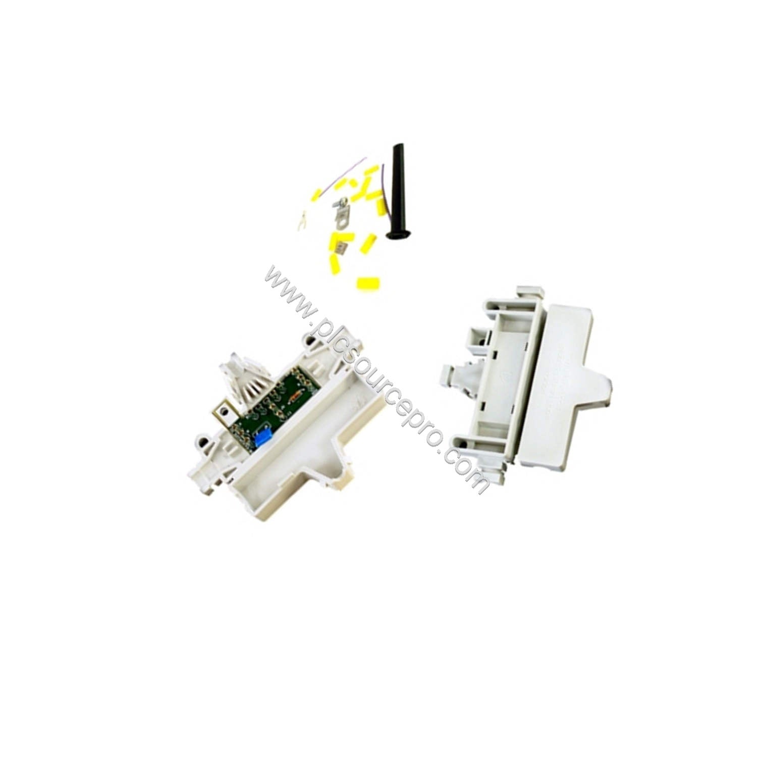 Figure 2: Side view of the Schneider 990NAD23000 junction box highlighting the passive cooling vents and mounting flanges for