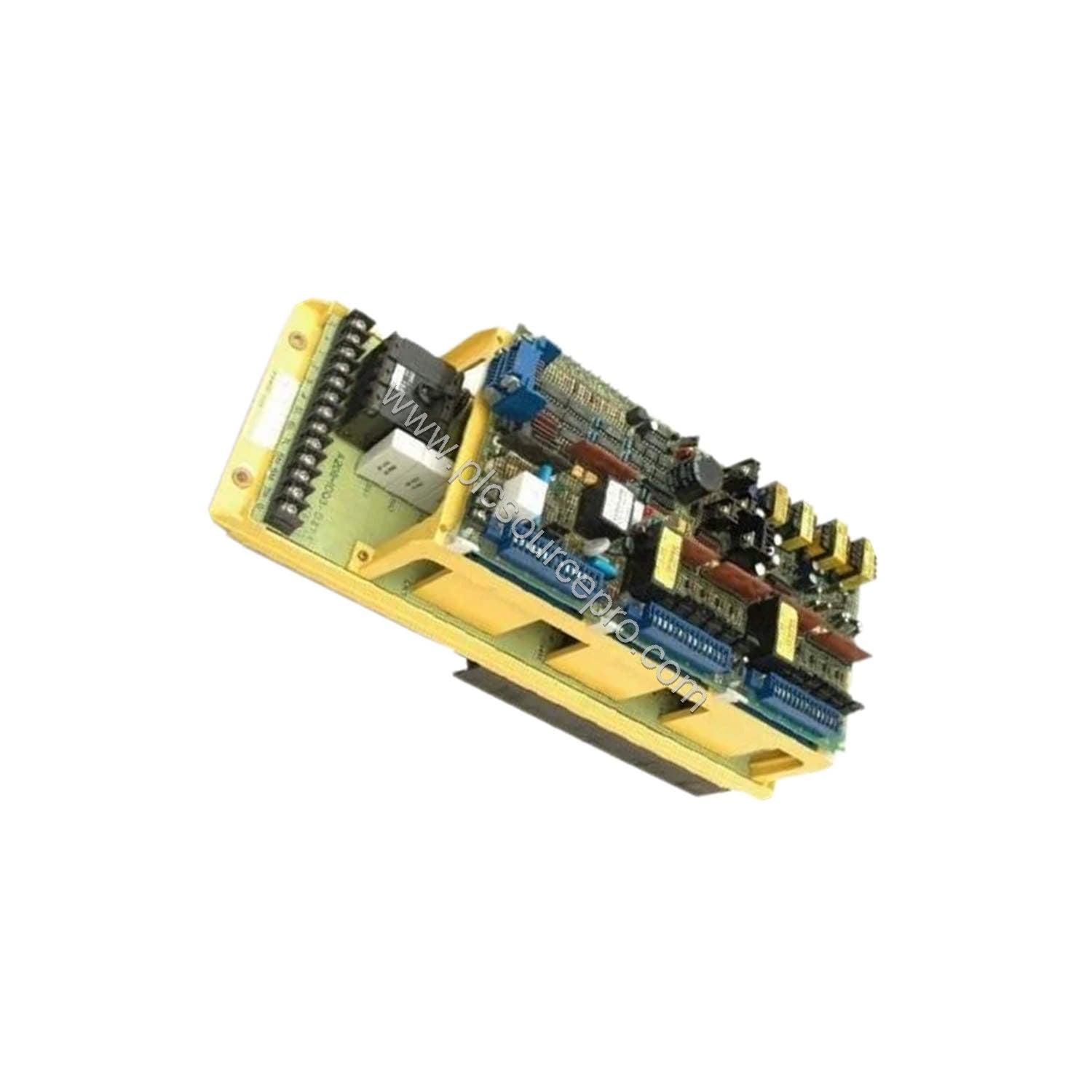 Figure 2: Close-up of the FANUC A06B-6058-H224 AC Servo Drive showing terminal connections and cooling fins for reliable oper