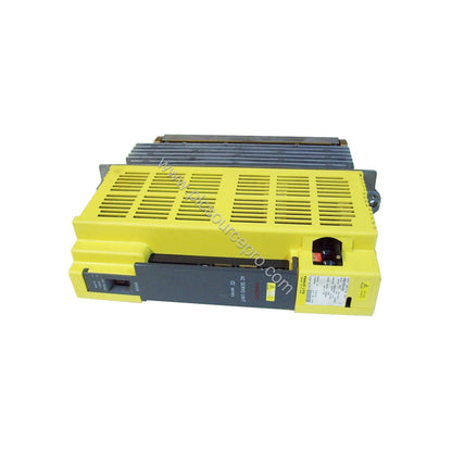 Figure 2: The FANUC A06B-6090-H004 with cooling fins and mounting brackets, ideal for vertical installation in industrial con