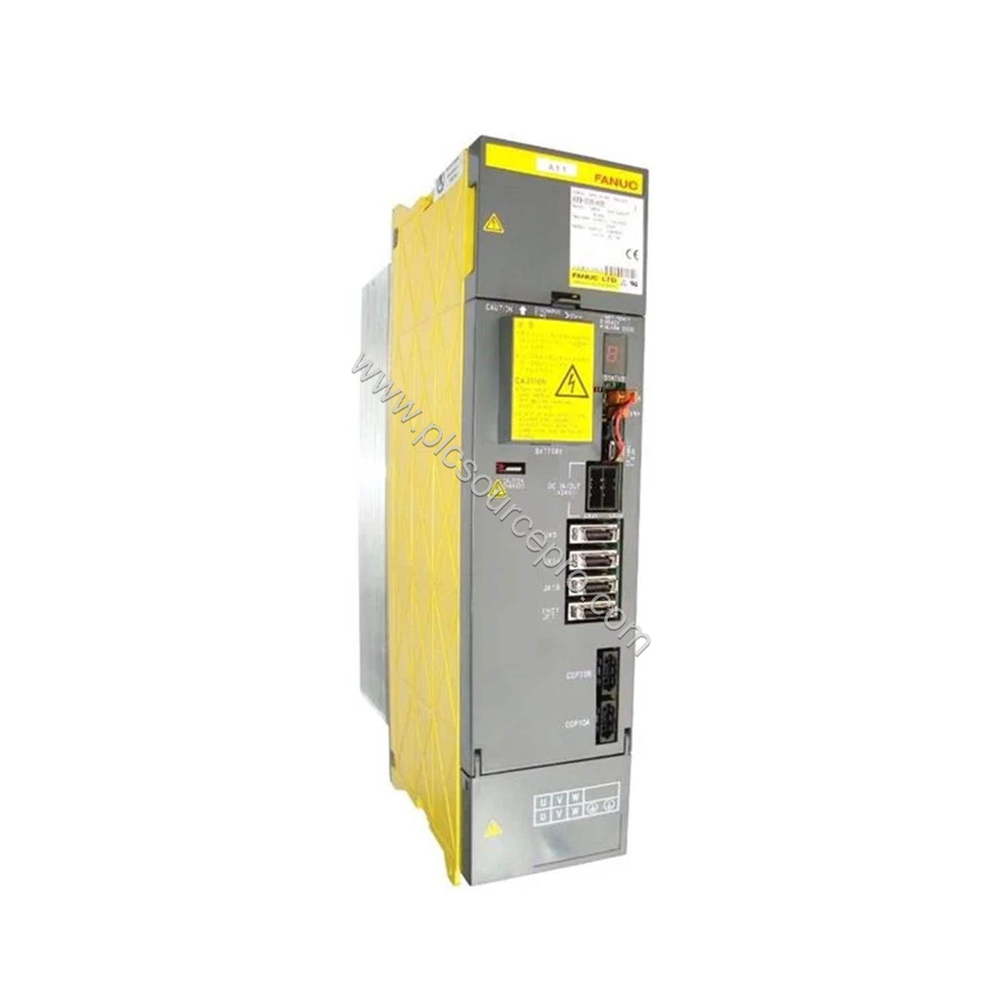 Figure 1: Front view of the FANUC A06B-6096-H302 Industrial Automation Module showing its compact industrial enclosure and fr