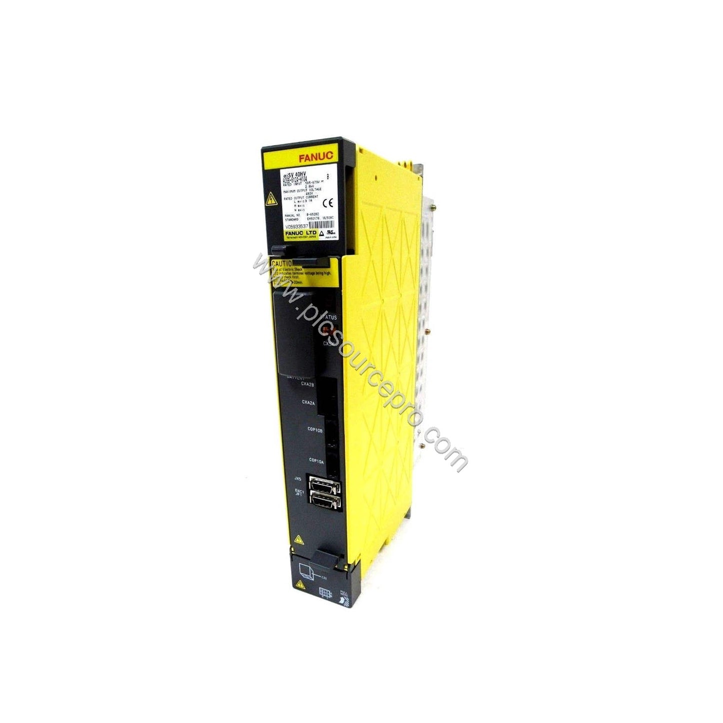 Figure 1: Front view of the FANUC A06B-6124-H209 servo amplifier module showing its compact industrial enclosure and status i