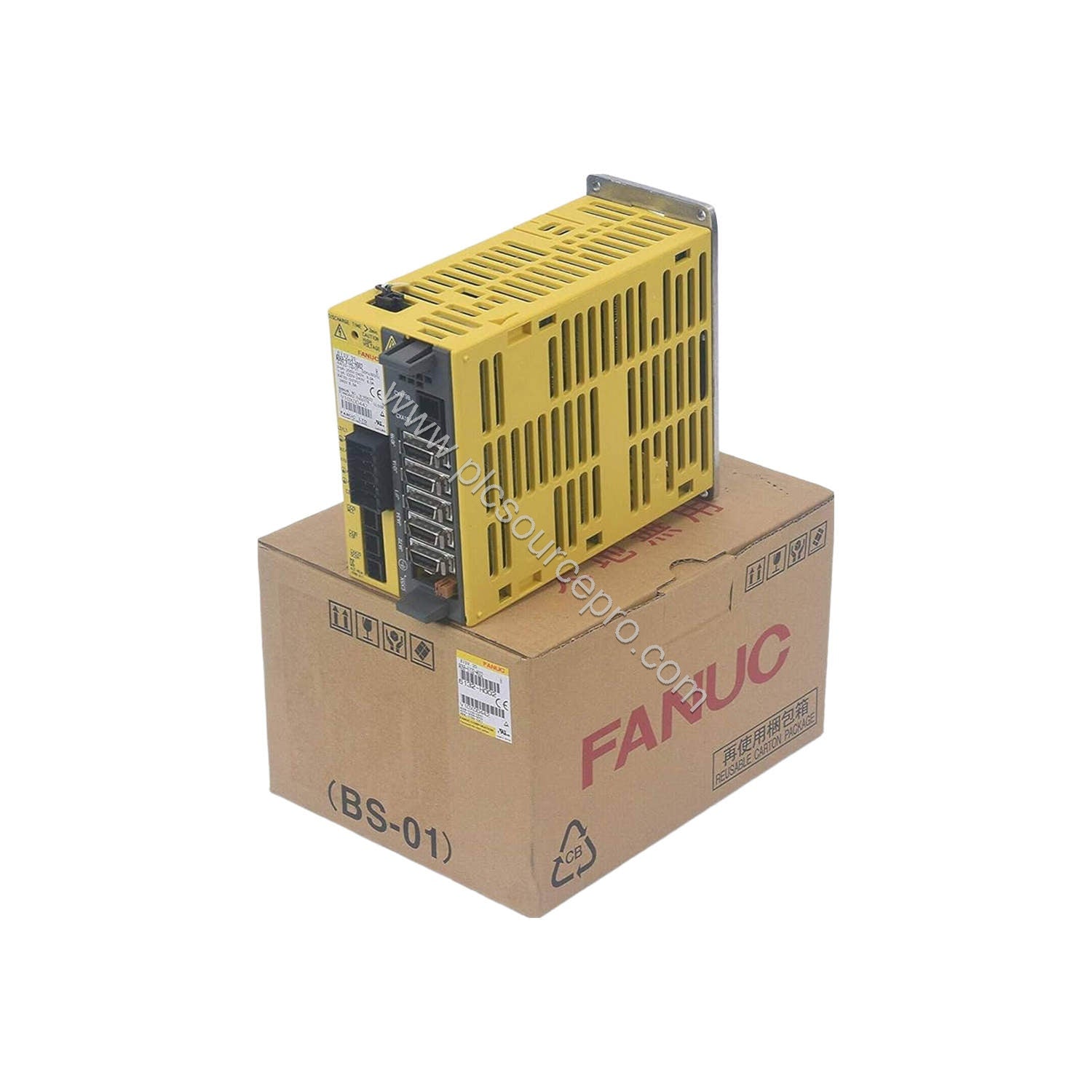 Figure 1: Front view of the FANUC A06B-6132-H003 servo amplifier module showing its compact industrial enclosure and mounting