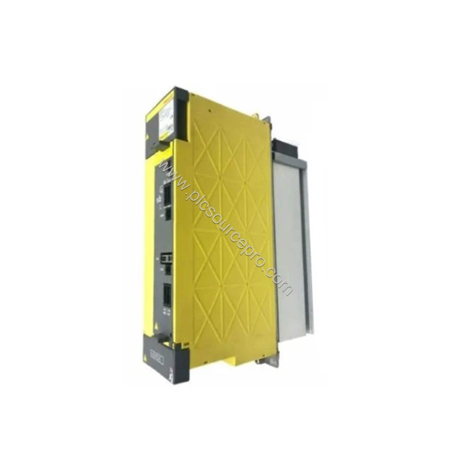 Figure 1: Front view of the FANUC A06B-6140-H055 Industrial Automation Module showing its sturdy metal enclosure and status i