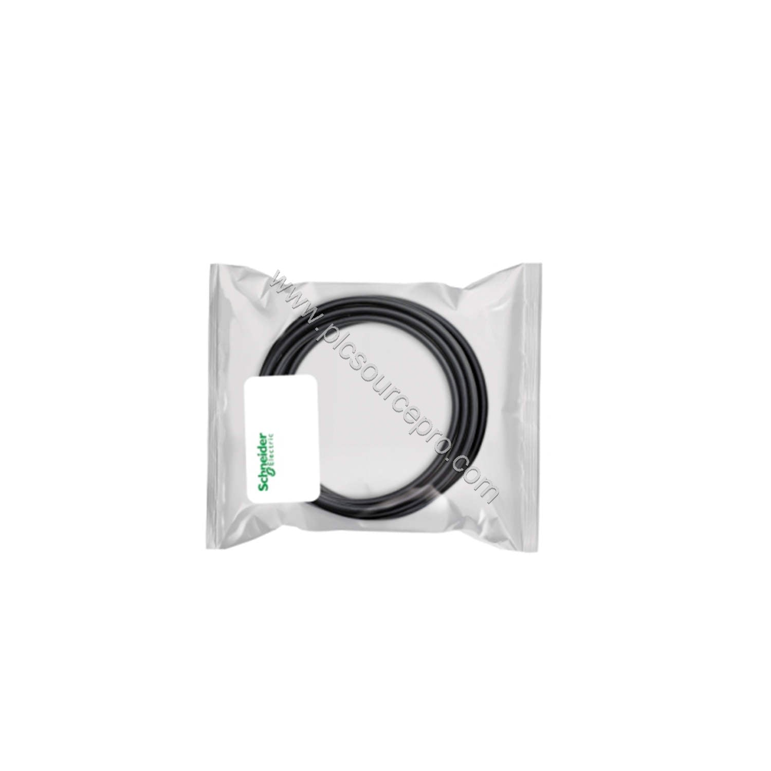 Figure 1: Front view of the Schneider ABFM04S201 cabled connector showing the SUB-D plug and attached multi-conductor cable w
