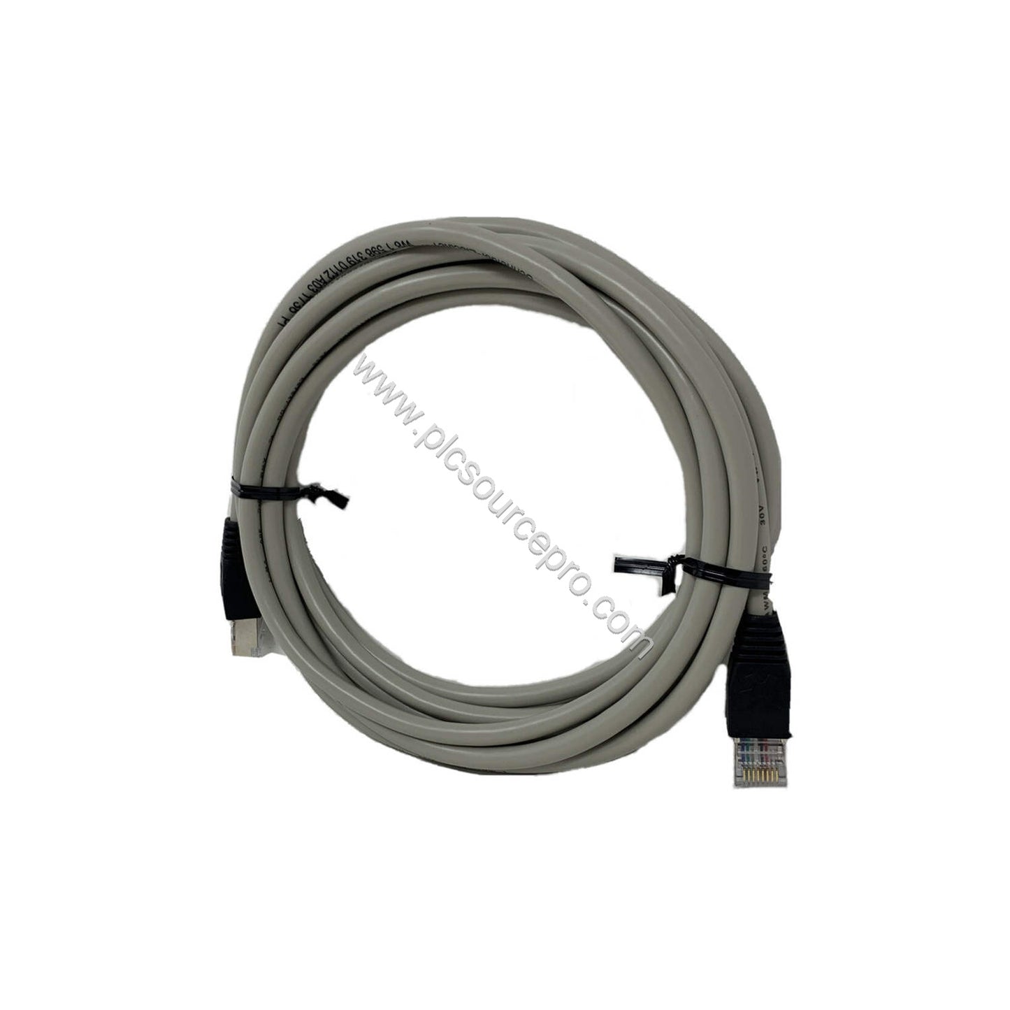 Figure 1: Front view of the Schneider ABFM16H300 cabled connector showing its HE10 interface and 3-meter shielded cable for r