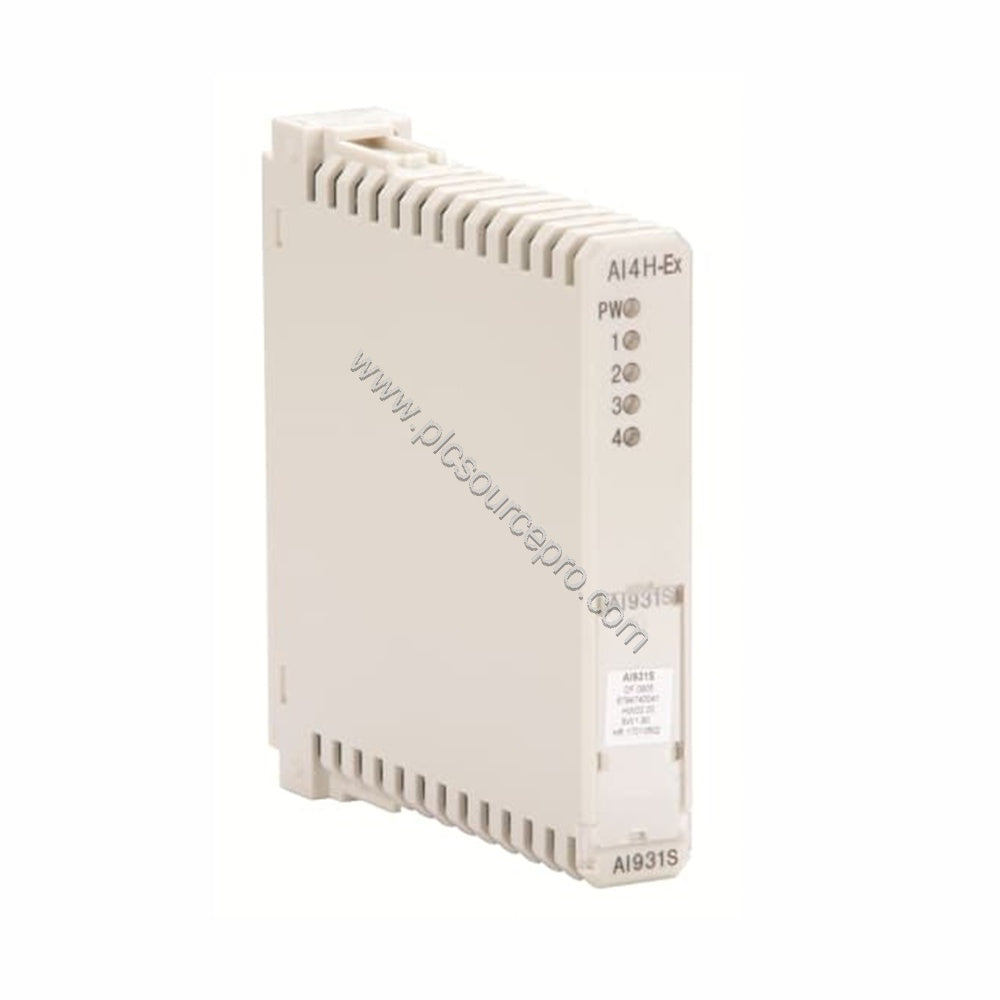 Figure 2: Side view of the ABB AI931S highlighting the PROFIBUS DP connector and the module's slim profile for space-saving i