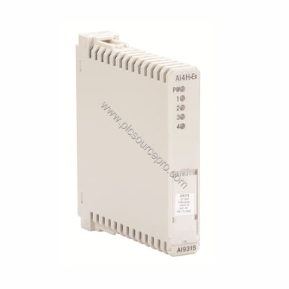 Figure 2: Side view of the ABB AI931S highlighting the PROFIBUS DP connector and the module's slim profile for space-saving i