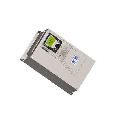 Figure 2: Side view of the Schneider ATV61HD37N4Z drive highlighting the power terminals and communication port locations.