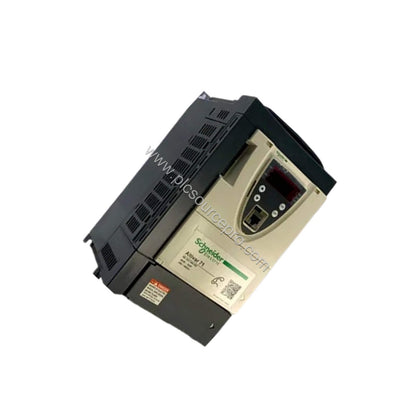 Figure 2: Close-up of the Schneider ATV71HU40N4 connection terminals showing power and control wiring ports for Modbus and CA